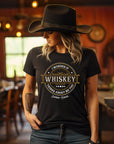 I Wonder if Whiskey Thinks About Me Too Graphic Tee - Bourbon Cowgirl