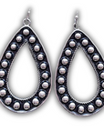 Amarillo Metal Bubble Fashion Earrings - Silver