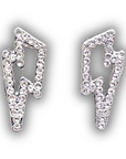 Jewel Stud Fashion Earrings - Silver