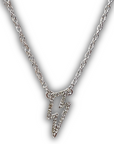Ella Lightning Pendant Fashion Necklace - Silver