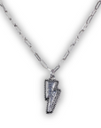 Coty Lightning Pendant Fashion Necklace - Silver