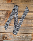 Black and White Western Skinny Mini Wild Rag Scarf / Cowgirl Necktie