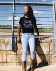 I'm Here for the Wrangler Butts Tee Tshirt - Bourbon Cowgirl