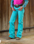 *YOUTH* SIGNATURE TROUSER- AQUA