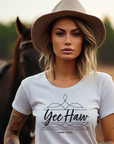 Boot Stitch Yee Haw T-Shirt Bourbon Cowgirl