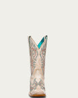 Z5444 - WOMEN'S BLUE AND RED EMBROIDERY BONE SQUARE TOE COWBOY BOOT