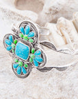 Zion Blue Turquoise Sterling Silver Cuff Bracelet