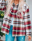 Plaid Chest Pocket Buttoned Shacket