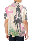 Baha Ranch Retro Pop Western Trail Ride Polo Shirt
