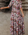 Leopard Floral Mesh Reversible Dress