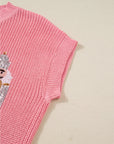 Nutcracker Sequin Short Sleeve Sweater