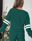 Varsity Stripe Sweatshirt and Short Set