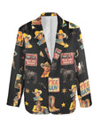 Vintage Cowboy Collage Western Women's Blazer