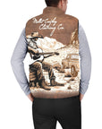 Mullet Cowboy in Desert Men's Puffy Vest