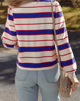 Genesis Stripe Polo Pullover Sweatshirt