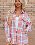 Natalie Plaid Button Up Shacket