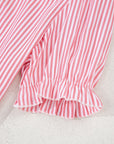 Lucy Stripe Puff Sleeve Blouse