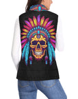 Indian Skull Women's Puffy Vest