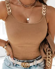 Gold Chain Link Tank Top