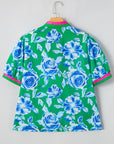 Plus Size Floral Short Sleeve Top