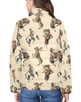 Vintage Cowgirl Women's Puffy Bomber Jacket