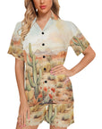 Watercolor Desert Women's Western Pajama Set