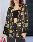 Vintage Cowgirl Collage Western Blazer