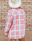 Natalie Plaid Button Up Shacket