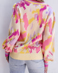 Aria Colorblock Balloon Sleeve Sweater