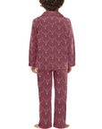 Burgandy Longhorn Boy's Western Pajama Set