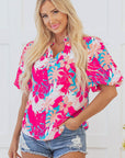 Karsyn V Neck Puff Sleeve Blouse