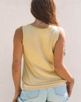Skyla Metallic Sheen Tank Top
