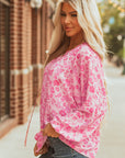 Adalyn Floral Puff Sleeve Lightweight Blouse