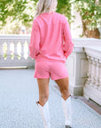 Kora Ribbed Knit Button Top and Shorts Set