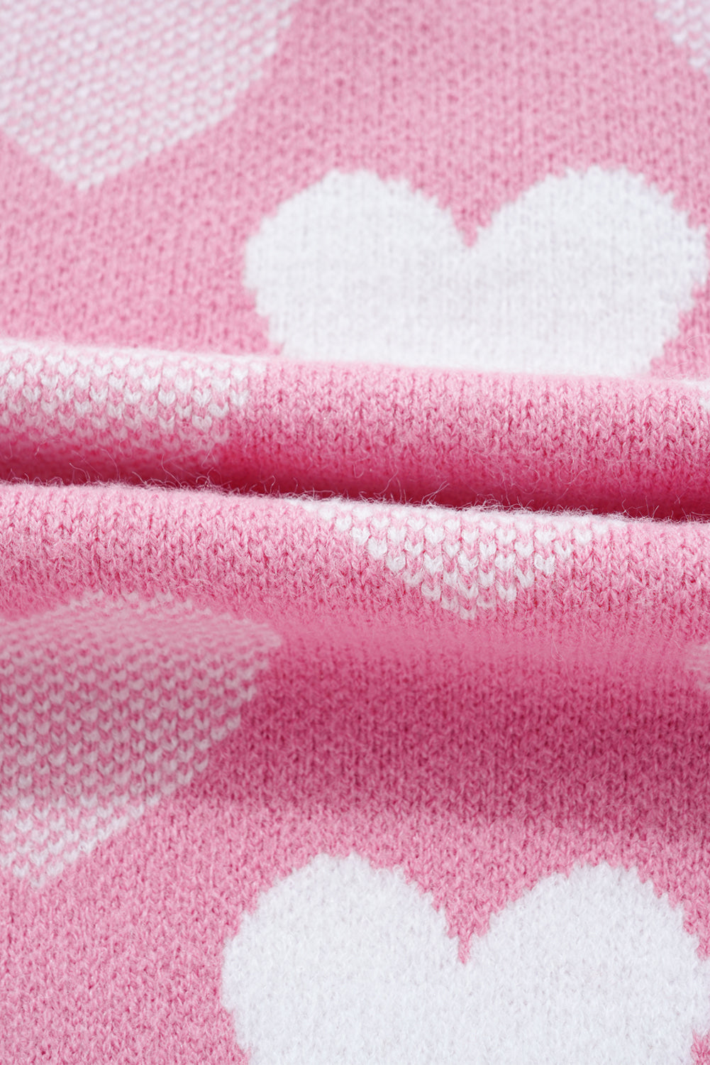 Pearled Heart Valentines Sweater