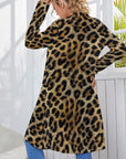 Baha Ranch Retro Pop Western Leopard Lightweight Cardigan