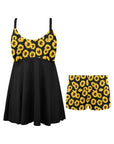 Sunflowers Swim Dress & Shorts Set