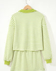 Juniper Stripe Collared Pullover and Skort Outfit