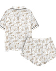 Ranch Life Western Satin Western Pajama Set
