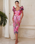 Bohemian Resort Swimsuit and Skirt Set