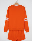 Varsity Stripe Sweatshirt and Short Set