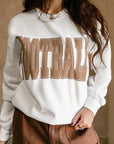 FOOTBALL Drop Shoulder Crewneck Sweatshirt