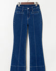 Ayleen Center Seam Deep Wash Straight Jeans