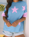 Star Patchwork Short Sleeve T-Shirt