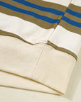 Stripe Crewneck Drop Shoulder Sweatshirt