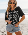 Checkerboard Peace Tee