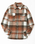 Plaid Flap Pocket Shacket