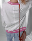 Caroline Flower Crew Neck Sweatshirt