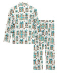 Turquoise Christmas Presents Men's Western Pajamas