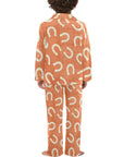 Rust Horseshoe Boy's Western Pajama Set